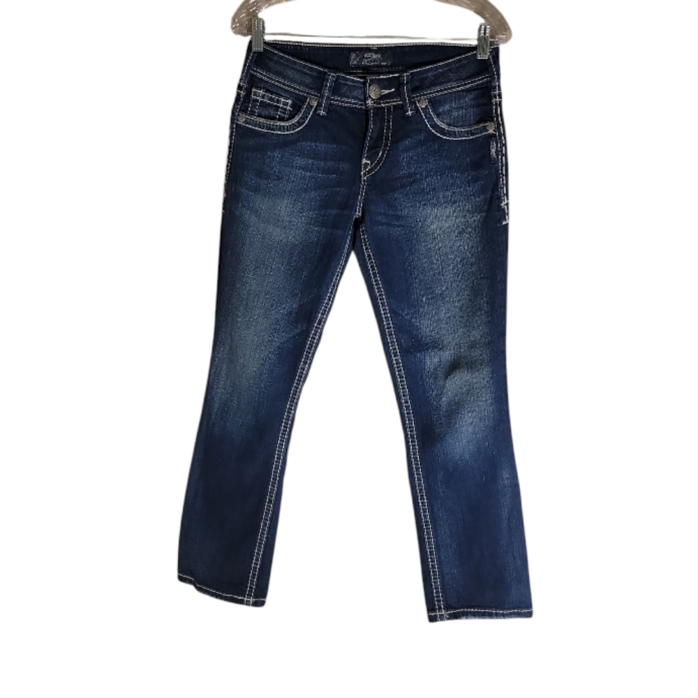 Silver Jeans Co. suki low rise Capri jeans women’s size 27 dark wash blue